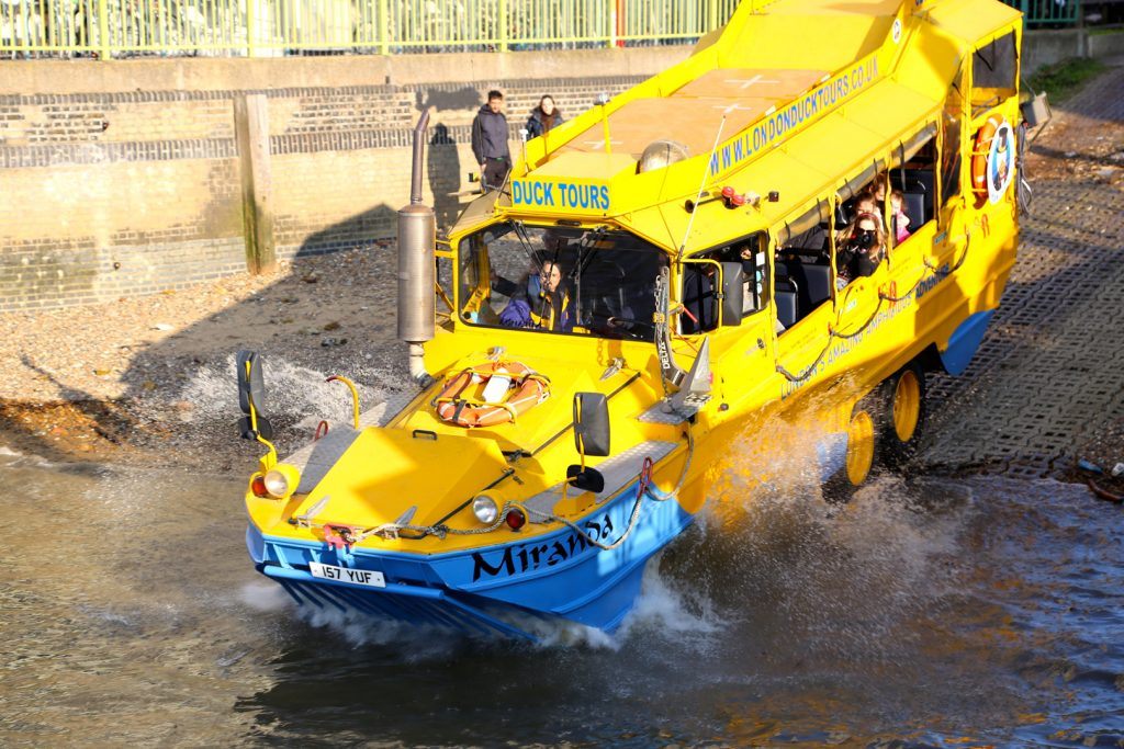 duck tour london website